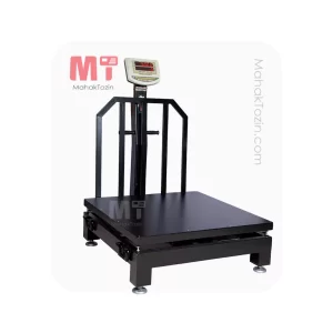 باسکول محک 1000کیلویی نمایشگر ثابت سینی آهنی