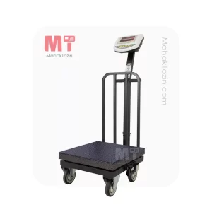 باسکول محک 200کیلویی نمایشگر ثابت چرخدار آهنی