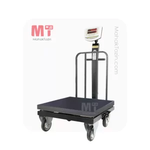 باسکول محک 500کیلویی نمایشگر ثابت چرخدار آهنی